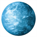 Planeten-Aufkleber Blauer Planet (Neptun) 30 cm bei Tageslicht, blaue Wolkenstruktur