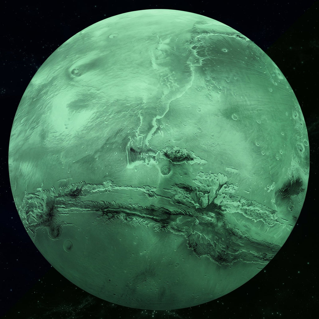 Planeten-Aufkleber Venus 30 cm im Dunkeln, grün nachleuchtend