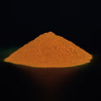 Leuchtpulver Orange 40 g: Pulverhaufen im Dunkeln, orange leuchtend