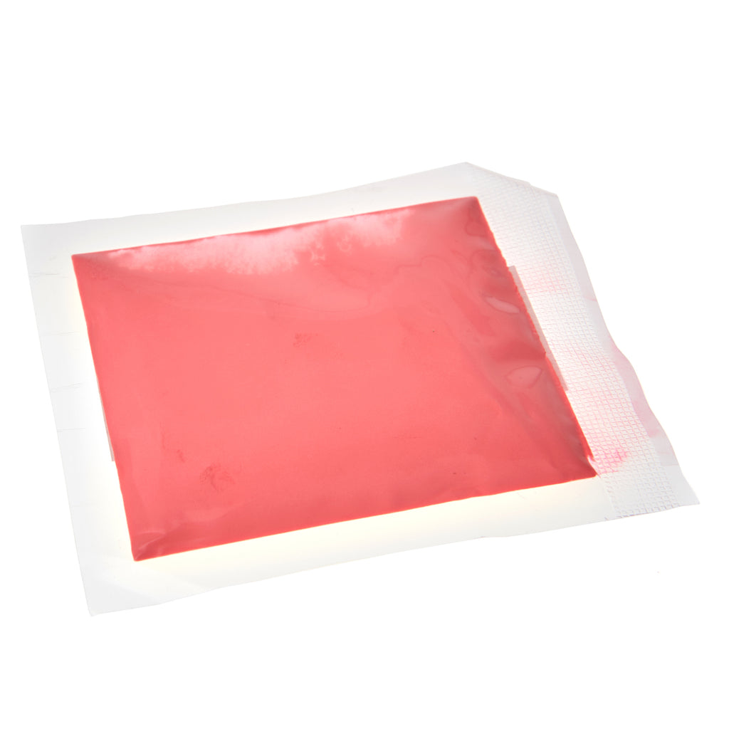 Leuchtpulver Rot 40 g: Pulver in durchsichtigem Beutel bei Tageslicht, rot