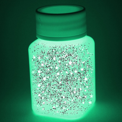 Lumentics Glitzer Leuchtfarbe Grun Gelb 100ml Nachleuchtfarbe Mit Glitter Ebay